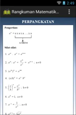 Matematika SMU android App screenshot 4