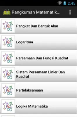 Matematika SMU android App screenshot 6